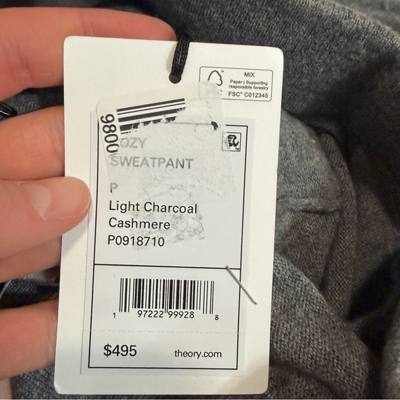 [THEORY] Jogger Pant in Wool - Cashmere - New - Size - P (XS) - Picture 5 of 5